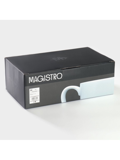 Набор кружек Magistro Mien, 270 мл, 6 шт., фарфор, белый