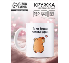 Кружка керамическая с сублимацией «Капибара», 320 мл