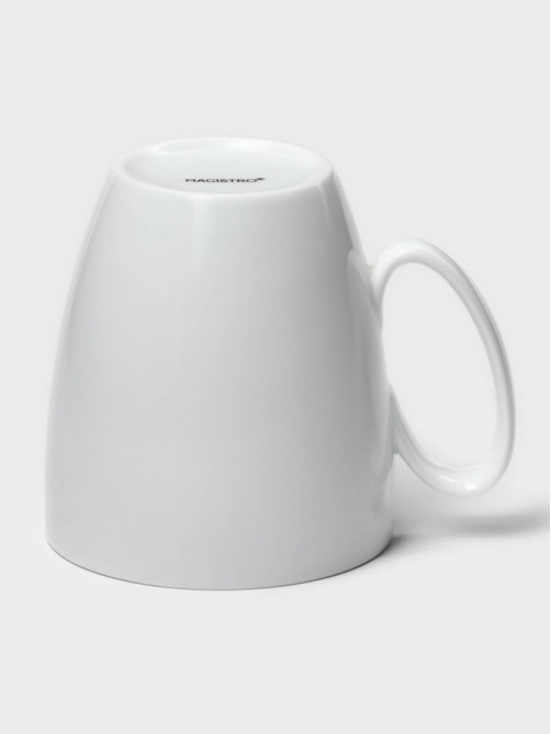 Кружка Magistro White gloss, 400 мл, фарфор, белая