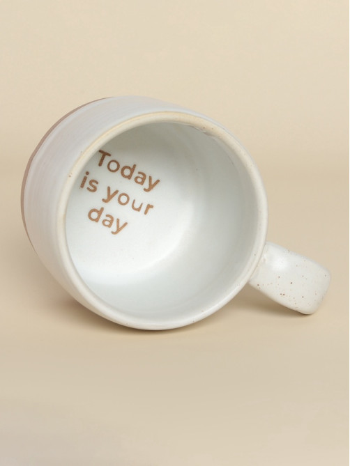 Кружка SL Home Today is your day, 430 мл, 13.5×9.5×9 см, керамика, белая