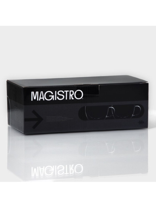 Кружки с двойными стенками Magistro «Лиди», 250 мл, 13.5×10×7.5 см, набор 2 шт., стекло, прозрачные