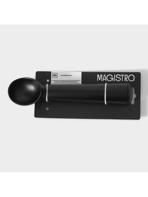 Ложка для мороженого Magistro Alum black, цвет чёрный