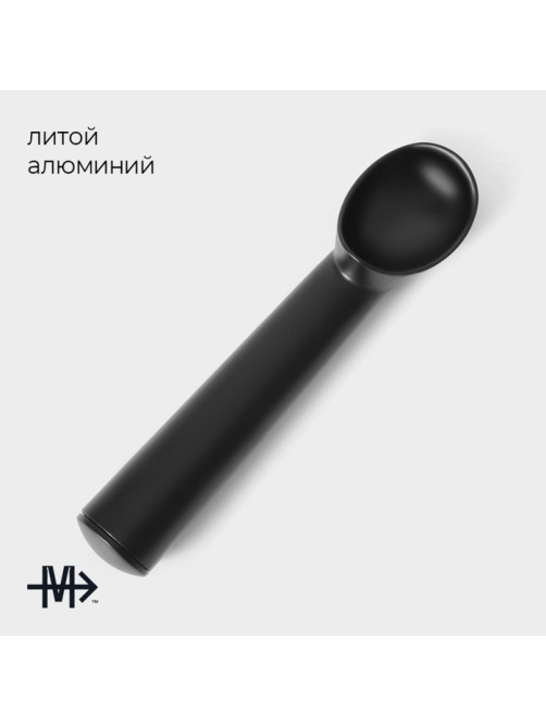 Ложка для мороженого Magistro Alum black, цвет чёрный
