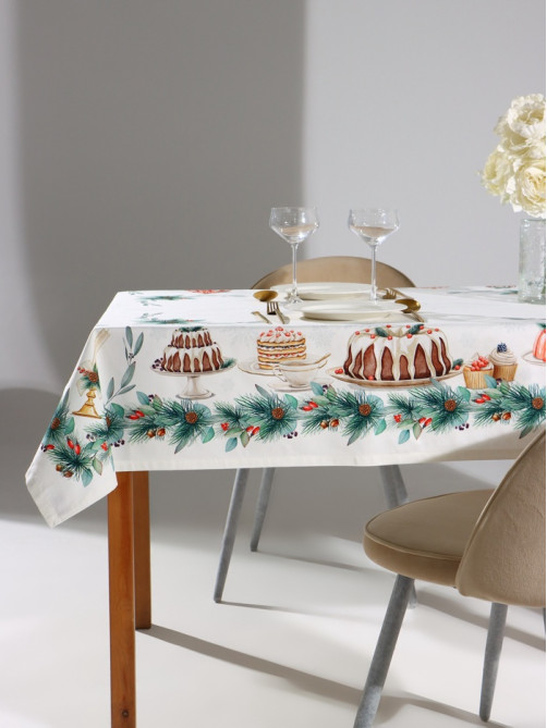 Набор новогодний «Этель» New Years treat: скатерть 150×110 см ±3 см с ВГМО, салфетки 40×40 см, 4 шт.