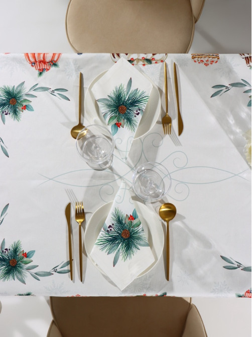 Набор новогодний «Этель» New Years treat: скатерть 150×110 см ±3 см с ВГМО, салфетки 40×40 см, 4 шт.