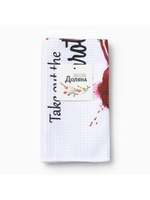 Полотенце Доляна Beet, 40×60±3 см, 100% п/э, микрофибра