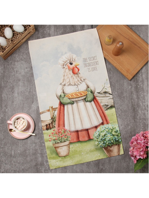 Полотенце кухонное «Этель. Праздничный пирог», 40×70 см, 100% хлопок, 190 г/м²