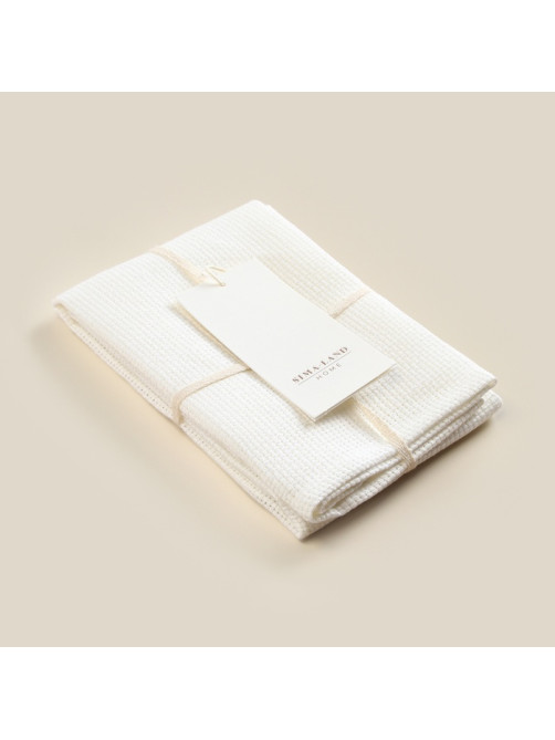 Полотенце кухонное SL HOME Facile, белое, однотонное, 40×70 см