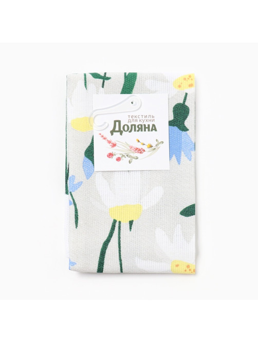 Кухонное полотенце «Доляна. Цвети», 28×46 см, 100% хлопок, рогожка 160 г/м²