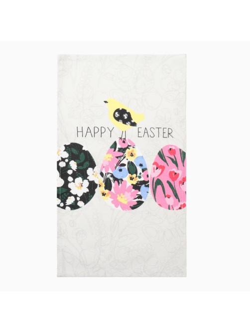 Кухонное полотенце «Доляна» Happy easter, 28×46 см, рогожка, 100% хлопок, 160 г/м²