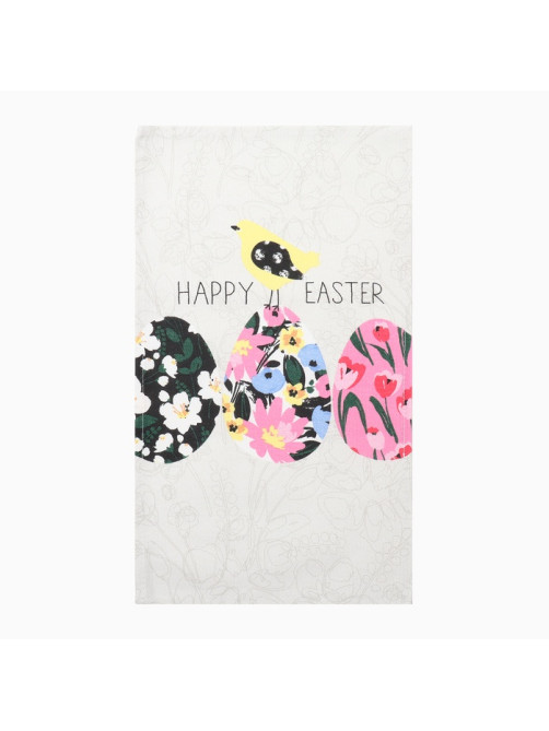 Набор кухонных полотенец «Доляна» Happy easter, 2 шт., 28×46 см, 100% хлопок, рогожка 160 г/м²
