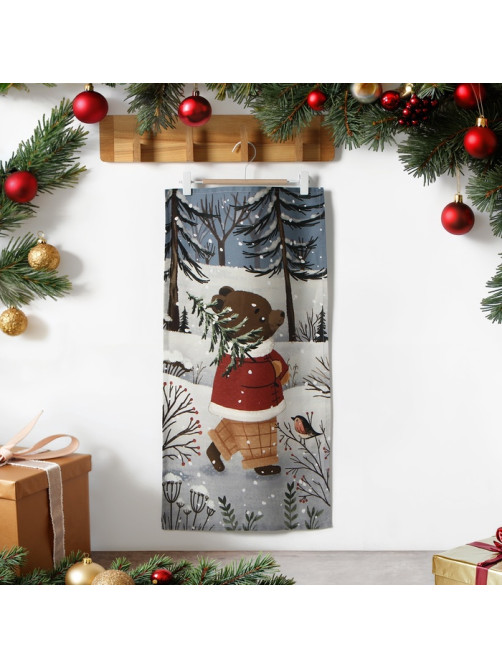 Полотенце кухонное «Этель» Forest bear, 40×73 см, хлопок 100%, саржа 190 г/м²