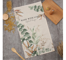 Полотенце кухонное «Этель» Cotton, бежевое, 40×73 см