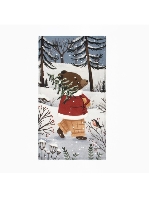 Полотенце кухонное «Этель» Forest bear, 40×73 см, хлопок 100%, саржа 190 г/м²