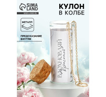 Кулон в колбе с предсказанием «Вдохновляй», 9×6 см
