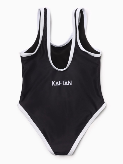 Купальник для девочки слитный KAFTAN: California, чёрный, размер 32 (110-116 см)