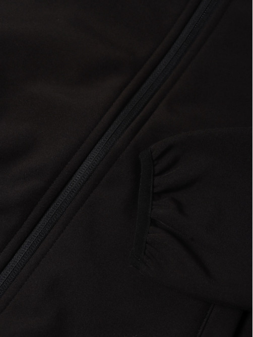 Ветровка демисезонная для мальчиков MINAKU из Softshell на флисе, непромокаемая, чёрная, рост 92 см