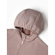 Ветровка для девочки на флисе MINAKU: Softshell, непромокаемая, розовая, рост 98 см