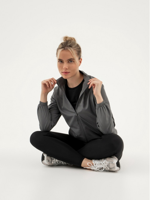 Ветровка женская спортивная Resport, размер 50 (XL), серая