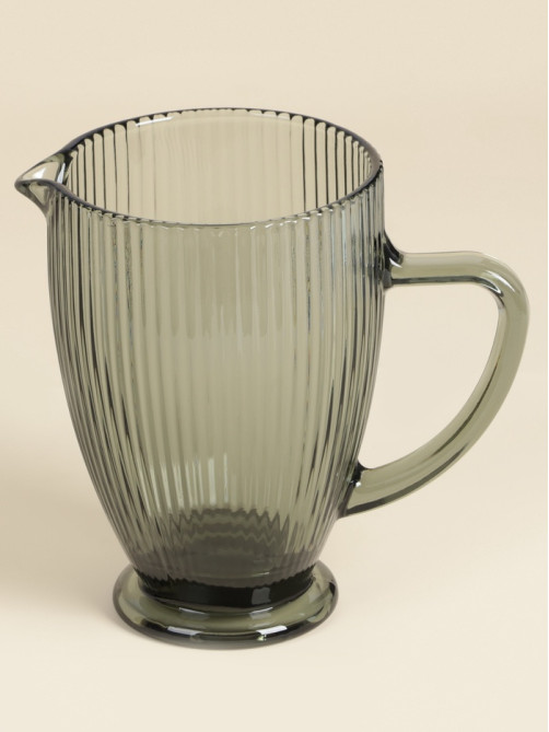 Кувшин SL Home «Модерн», 1.2 л, 19.5×13×18.5 см, стекло, графитовый