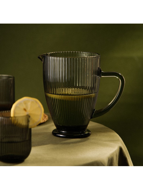 Кувшин SL Home «Модерн», 1.2 л, 19.5×13×18.5 см, стекло, графитовый