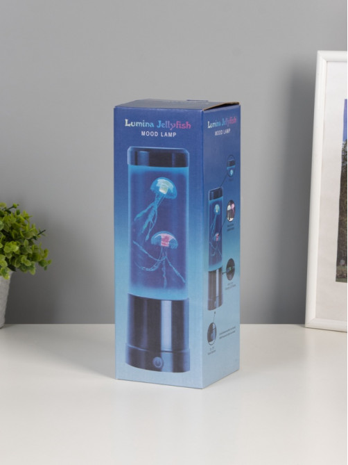 Светильник «Медузы» LED, RGB, USB, 3-5 Вт, 9×9×25.5 см, чёрный