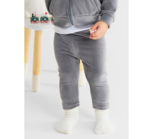Брюки (легинсы) «Крошка Я» Plushy, размер 86-92 см, серый
