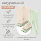 Легинсы детские MINAKU: Basic Line BABY, рост 68-74 см, цвет зелёный, бежевый
