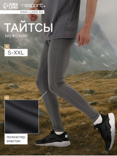 Тайтсы мужские Resport, размер 50, серые