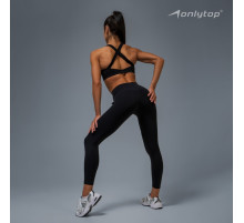 Легинсы женские спортивные ONLYTOP Comfort, размер 42 (S), чёрные