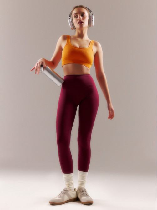 Легинсы женские спортивные ONLYTOP Sculpt, размер 44 (M), цвет сливовый