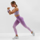 Легинсы спортивные женские MINAKU: SPORTLY, фиолетовые, размер 44 (M)
