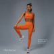 Легинсы женские спортивные ONLYTOP Comfort, размер 46 (L), оранжевые