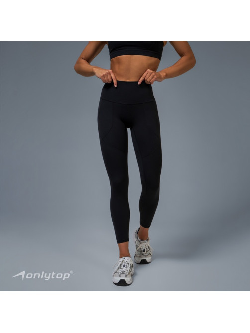 Легинсы женские спортивные ONLYTOP Comfort, размер 44 (M), чёрные