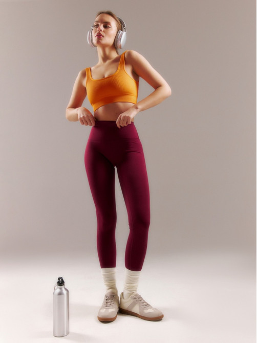 Легинсы женские спортивные ONLYTOP Sculpt, размер 46 (L), цвет сливовый