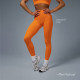 Легинсы женские спортивные в рубчик ONLYTOP, размер 46 (L), цвет абрикосовый