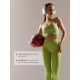 Легинсы женские спортивные ONLYTOP Sculpt, размер 42 (S), зелёные