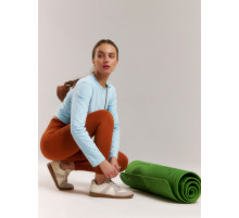 Легинсы спортивные женские MINAKU: SPORTLY, коричневые, размер 44 (M)