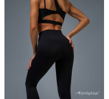 Легинсы женские спортивные ONLYTOP Base, размер 42 (S), чёрные