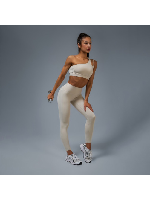 Легинсы женские спортивные ONLYTOP Base, размер 44 (M), бежевые