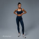 Легинсы женские спортивные в рубчик ONLYTOP, размер 46 (L), синие