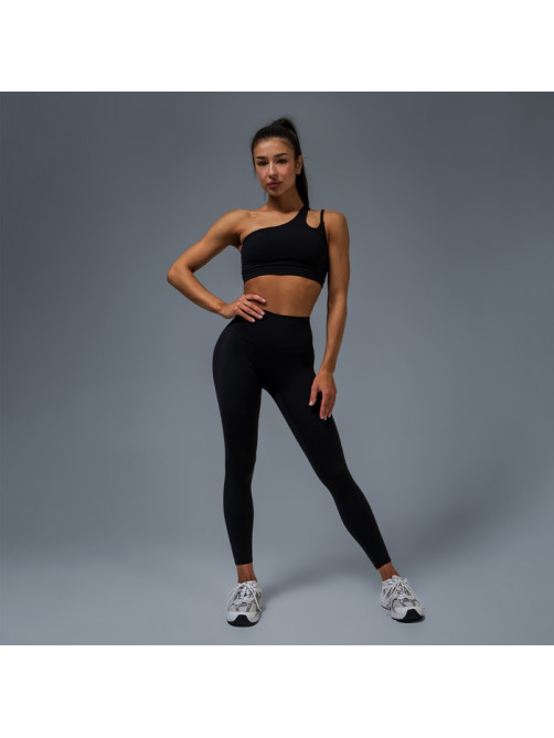 Легинсы женские спортивные ONLYTOP Base, размер 46 (L), чёрные