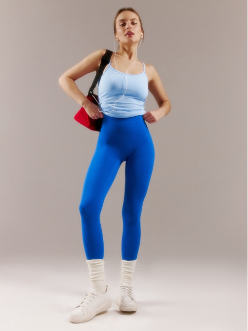 Легинсы женские спортивные ONLYTOP Base, размер 44 (M), синие