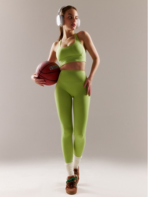 Легинсы женские спортивные ONLYTOP Sculpt, размер 44 (M), зелёные