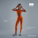 Легинсы женские спортивные ONLYTOP Comfort, размер 42 (S), оранжевые