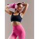 Легинсы спортивные женские MINAKU: SPORTLY, розовые, размер 42 (S)