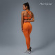 Легинсы женские спортивные ONLYTOP Comfort, размер 46 (L), оранжевые