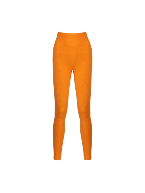 Легинсы женские спортивные в рубчик ONLYTOP, размер 42 (S), цвет абрикосовый