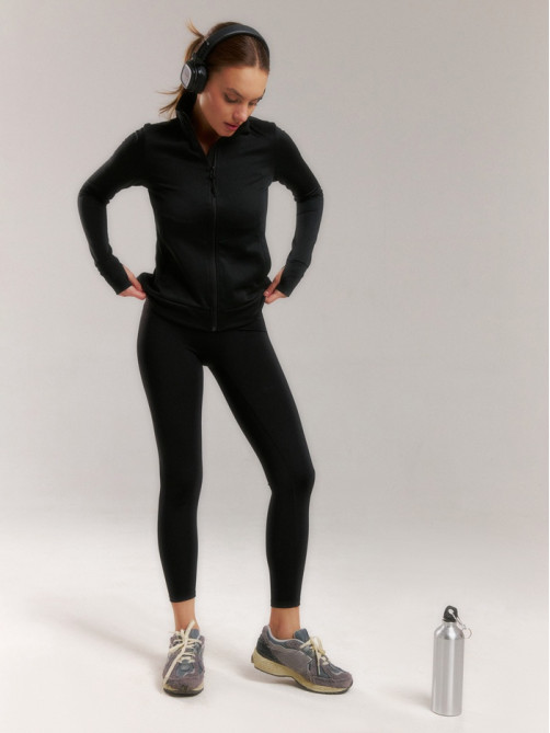 Легинсы женские спортивные Resport, размер 48 (L), чёрные