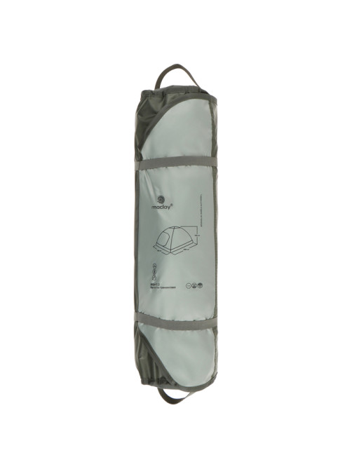 Палатка туристическая 2-местная maclay FISHT 2, 205×150×105 см, трекинговая, однослойная, зелёная